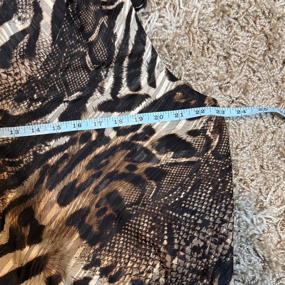 NWT Frank Lyman Tiered Leopard Print Sleeveless Blouse size 18 - Picture 8 of 13